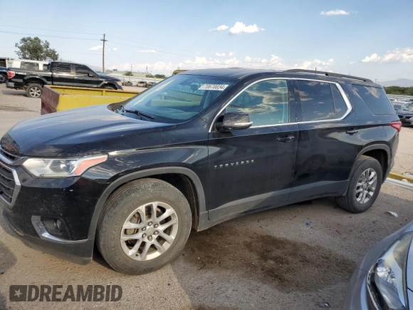 2019 Chevrolet Traverse LT Cloth with VIN 1GNERGKW5KJ227873, listed as a Copart auction lot 70670034 with 80,670 mi miles and Salvage Title. Bid and sale history available at carsss.com. Image 1.