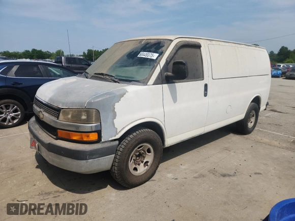 2010 Chevrolet Express Cargo with VIN 1GCZGFBG5A1132568, listed as a Copart auction lot 60449375 with 293,274 mi miles and Clean title. Bid and sale history available at DreamBid. Image 1.