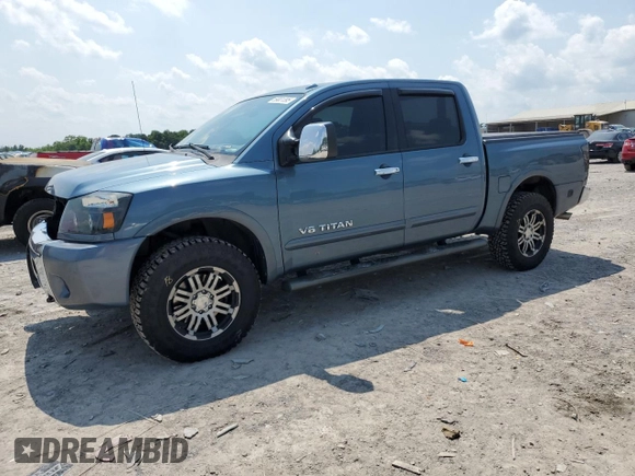2011 Nissan Titan SL with VIN 1N6AA0EC4BN305296, listed as a Copart auction lot 59001395 with 194,557 mi miles and Salvage title. Bid and sale history available at DreamBid. Image 1.