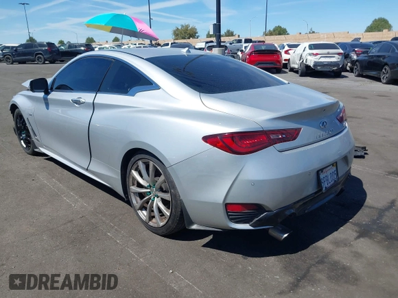2018 Infiniti Q60 Luxe with VIN JN1EV7EK9JM340755, listed as a IAAI auction lot 41870273 with 82,275 mi miles and . Bid and sale history available at carsss.com. Image 14.