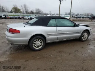 2001 Chrysler Sebring LXi with VIN 1C3EL55UX1N556511, listed as a Copart auction lot 81047244 with 83,830 mi miles and Clean Title. Bid and sale history available at carsss.com. Image 3.