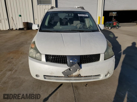 2005 Nissan Quest SE with VIN 5N1BV28U75N111275, listed as a Copart auction lot 88287365 with 0 mi miles and Salvage Title. Bid and sale history available at carsss.com. Image 5.
