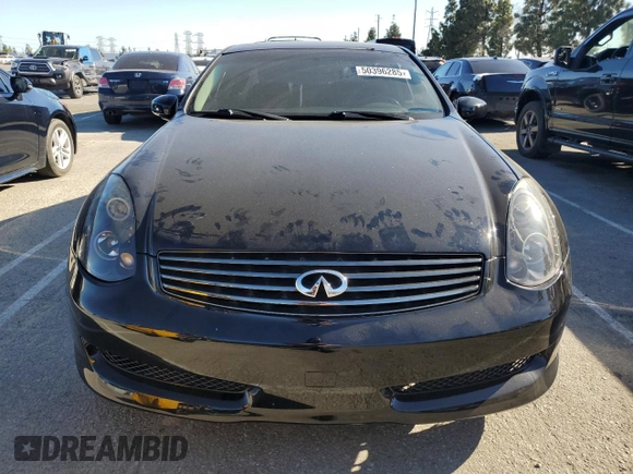 2006 Infiniti G35 Coupe with VIN JNKCV54E06M711053, listed as a Copart auction lot 50396285 with 191,565 mi miles and Salvage Title. Bid and sale history available at carsss.com. Image 5.