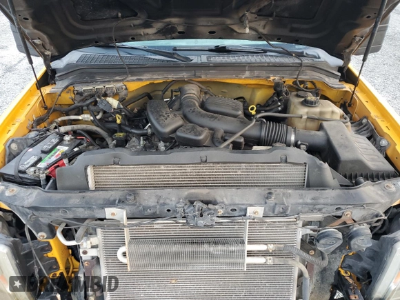 2009 Ford F-250 XL with VIN 1FTNF20589EB05848, listed as a Copart auction lot 80844054 with 120,535 mi miles and Salvage title. Bid and sale history available at DreamBid. Image 11.