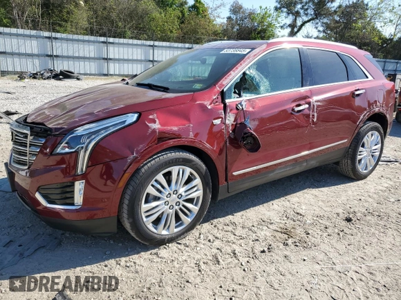 2017 Cadillac XT5 Premium Luxury FWD with VIN 1GYKNCRS4HZ118585, listed as a Copart auction lot 53738845 with 50,638 mi miles and Salvage Title. Bid and sale history available at DreamBid. Image 1.