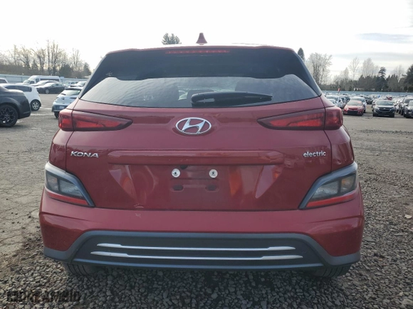 2023 Hyundai Kona Electric SEL with VIN KM8K33AG3PU189335, listed as a Copart auction lot 47173415 with 41,104 mi miles and Non Repairable. Bid and sale history available at carsss.com. Image 6.