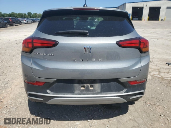 2025 Buick Encore GX Preferred with VIN KL4AMBSP5SB005999, listed as a Copart auction lot 57709875 with 7,491 mi miles and Salvage title. Bid and sale history available at DreamBid. Image 6.