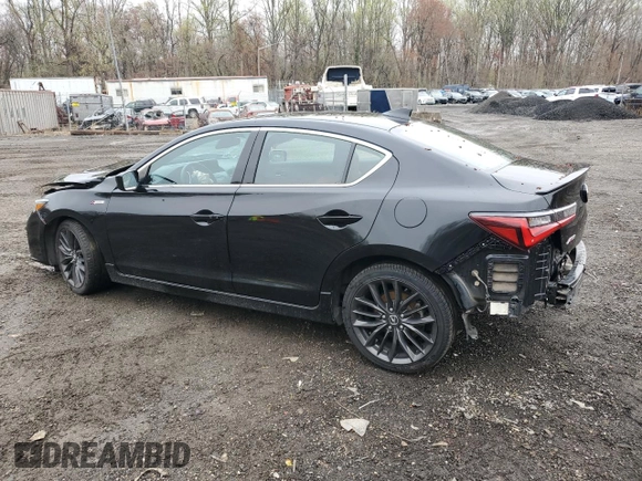 2022 Acura ILX Premium with VIN 19UDE2F80NA007870, listed as a Copart auction lot 51510945 with 79,529 mi miles and Salvage title. Bid and sale history available at DreamBid. Image 2.