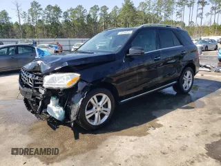 2014 Mercedes-Benz M 350 with VIN 4JGDA5JB6EA324014, listed as a Copart auction lot 48940045 with 134,646 mi miles and Salvage Title. Bid and sale history available at carsss.com. Image 1.