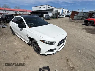 2020 Mercedes-Benz A 220 with VIN W1K3G4FB9LJ196792, listed as a Copart auction lot 55973235 with 88,600 mi miles and Salvage Title. Bid and sale history available at DreamBid. Image 1.