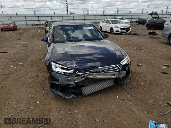 2018 Audi A4 Premium Plus with VIN WAULMAF47JA118900, listed as a Copart auction lot 52145162 with 47,662 mi miles. Bid and sale history available at carsss.com. Image 11.