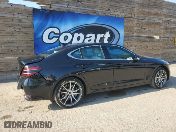 2024 Genesis G70 2.5T with VIN KMTG34SC4RU143352, listed as a Copart auction lot 56943305 with 20,316 mi miles and Clean title. Bid and sale history available at DreamBid. Image 3.