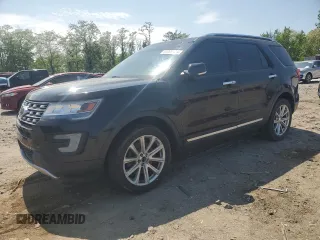 2016 Ford Explorer Limited z VIN 1FM5K8F87GGB98438, wystawiony jako Copart lot #55399425 z przebiegiem 176 890 mil mil oraz Czysty tytuł • Clean title. Historia ofert i sprzedaży dostępna na DreamBid. Obrazek 1.