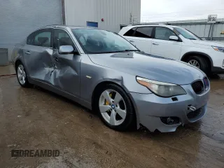 2006 BMW 5 Series 530xi with VIN WBANF73536CG67561, listed as a Copart auction lot 42375775 with 99,698 mi miles and Salvage Title. Bid and sale history available at DreamBid. Image 4.