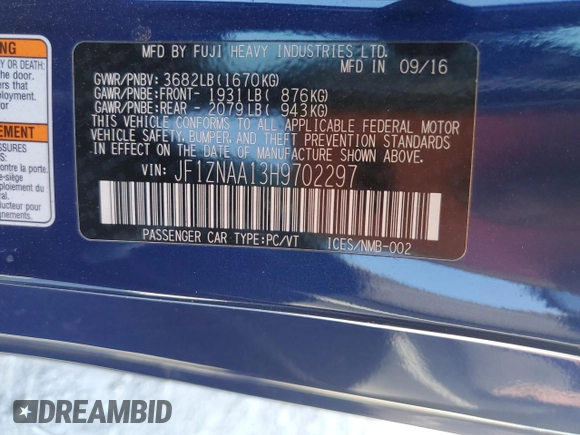 2017 Toyota 86 with VIN JF1ZNAA13H9702297, listed as a Copart auction lot 87482774 with 93,748 mi miles and Salvage Title. Bid and sale history available at carsss.com. Image 14.