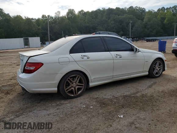 2012 Mercedes-Benz C 350 Sport with VIN WDDGF5HB5CR202063, listed as a Copart auction lot 71667944 with 138,507 mi miles and Salvage Title. Bid and sale history available at DreamBid. Image 3.