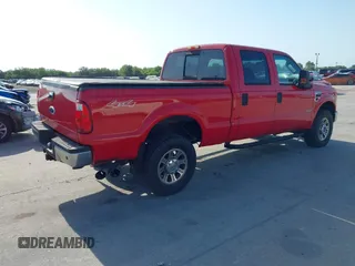 2008 Ford Super Duty F-250 SRW XL with VIN 1FTSW21R48EA40368, listed as a IAAI auction lot 42132847 with 254,993 mi miles. Bid and sale history available at carsss.com. Image 4.
