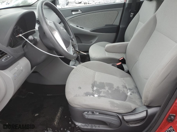 2013 Hyundai Accent GL with VIN KMHCT5AEXDU131393, listed as a Copart auction lot 45369305 with 65,798 mi miles and Clean Title. Bid and sale history available at carsss.com. Image 7.