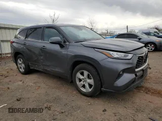 2020 Toyota Highlander LE with VIN 5TDBZRBH6LS014332, listed as a Copart auction lot 42449695 with 52,776 mi miles and Clean title. Bid and sale history available at DreamBid. Image 4.