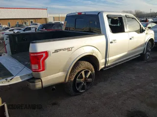 2017 Ford F-150 XL with VIN 1FTEW1EG8HKE36787, listed as a IAAI auction lot 41139656 with 107,595 mi miles. Bid and sale history available at carsss.com. Image 4.