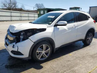 2021 Honda HR-V EX with VIN 3CZRU6H57MM727504, listed as a Copart auction lot 48672745 with 46,596 mi miles and Salvage Title. Bid and sale history available at carsss.com. Image 1.