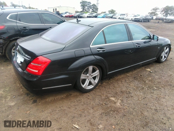 2012 Mercedes-Benz S 550 with VIN WDDNG9EBXCA443941, listed as a IAAI auction lot 40790743 with 177,681 mi miles and . Bid and sale history available at DreamBid. Image 4.