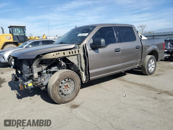 2020 Ford F-150 XL with VIN 1FTEW1C52LFA97821, listed as a Copart auction lot 42384905 with 41,867 mi miles and Salvage Title. Bid and sale history available at carsss.com. Image 1.