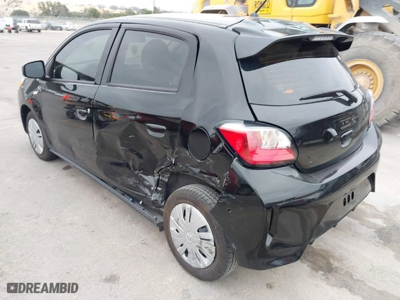 2024 Mitsubishi Mirage ES with VIN ML32AUHJ6RH005196, listed as a IAAI auction lot 41536928 with 8,167 mi miles. Bid and sale history available at carsss.com. Image 3.