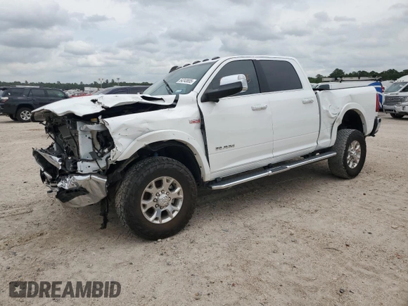 2022 Ram 2500 Laramie with VIN 3C6UR5FJ3NG219405, listed as a Copart auction lot 54243655 with 9,213 mi miles and Salvage Title. Bid and sale history available at carsss.com. Image 1.