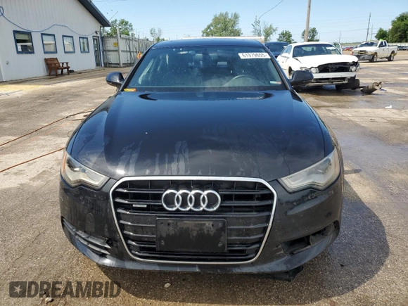 2014 Audi A6 Premium Plus with VIN WAUFGAFC9EN164626, listed as a Copart auction lot 61979655 with 125,204 mi miles and Salvage title. Bid and sale history available at DreamBid. Image 5.