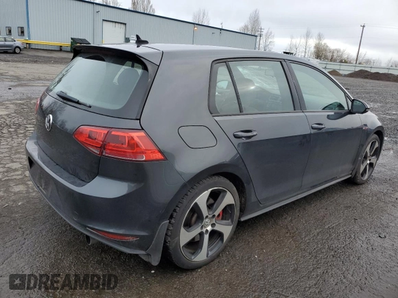 2017 Volkswagen Golf GTI S with VIN 3VW447AU5HM012375, listed as a Copart auction lot 48526375 with 53,277 mi miles and Salvage Title. Bid and sale history available at carsss.com. Image 3.