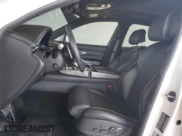 2023 Genesis GV70 Sport with VIN KMUMCDTC3PU084756, listed as a Copart auction lot 53306245 with 27,682 mi miles and Salvage Title. Bid and sale history available at DreamBid. Image 7.