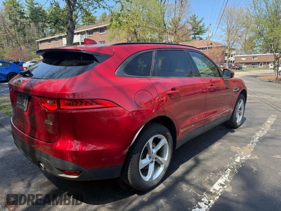 2017 Jaguar F-Pace 35t Premium with VIN SADCJ2BV6HA072359, listed as a Copart auction lot 54333995 with 93,910 mi miles and Clean Title. Bid and sale history available at DreamBid. Image 4.