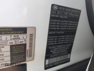 2016 Land Rover Range Rover Sport Dynamic with VIN SALWR2EF2GA549592, listed as a IAAI auction lot 42124624 with 113,630 mi miles and . Bid and sale history available at DreamBid. Image 9.