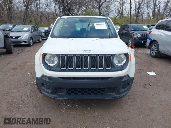 2015 Jeep Renegade Sport with VIN ZACCJBATXFPC42229, listed as a IAAI auction lot 40938824 with 136,649 mi miles and . Bid and sale history available at DreamBid. Image 12.
