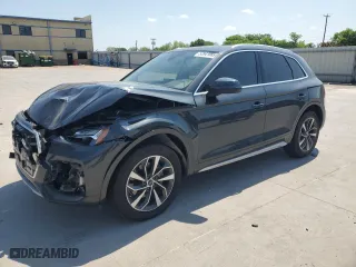 2021 Audi Q5 Premium Plus with VIN WA1BAAFY8M2083559, listed as a Copart auction lot 53541585 with 0 mi miles and Salvage Title. Bid and sale history available at carsss.com. Image 1.