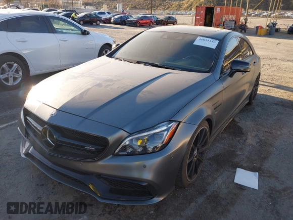 2016 Mercedes-Benz CLS 63 S AMG with VIN WDDLJ7GB4GA179521, listed as a IAAI auction lot 41651130 with 98,036 mi miles and . Bid and sale history available at DreamBid. Image 2.