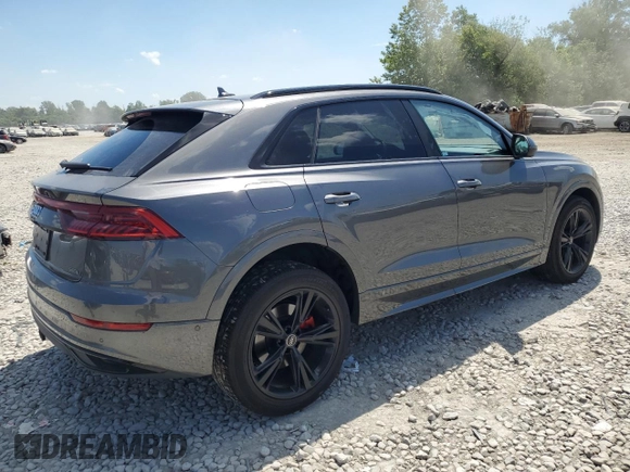 2021 Audi Q8 Premium Plus with VIN WA1BVAF10MD034366, listed as a Copart auction lot 59676554 with 50,640 mi miles and Salvage Title. Bid and sale history available at carsss.com. Image 3.