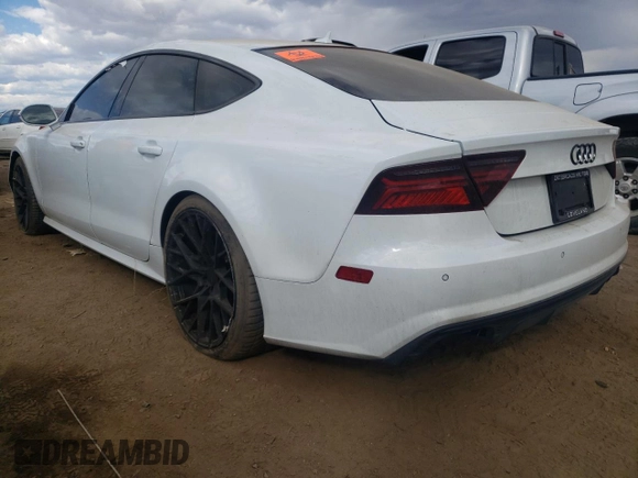 2016 Audi S7 with VIN WAUW2AFC5GN007029, listed as a Copart auction lot 77480764 with 105,830 mi miles and Salvage Title. Bid and sale history available at carsss.com. Image 2.
