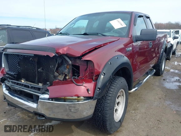 2005 Ford F-150 STX with VIN 1FTRX14W35FA49074, listed as a IAAI auction lot 41833989 with 267,664 mi miles. Bid and sale history available at carsss.com. Image 2.