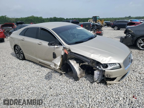 2017 Lincoln MKZ Hybrid Select with VIN 3LN6L5LU2HR629781, listed as a Copart auction lot 56787795 with 124,455 mi miles and Salvage title. Bid and sale history available at DreamBid. Image 4.