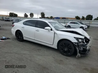 2015 Lexus LS 460 L with VIN JTHGL5EF4F5054959, listed as a Copart auction lot 71831414 with 88,327 mi miles and Salvage title. Bid and sale history available at DreamBid. Image 4.