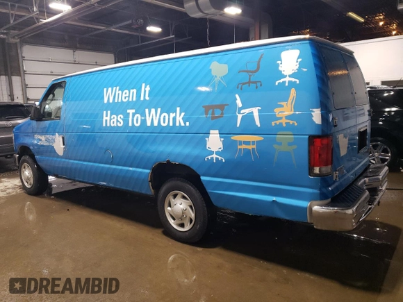 2013 Ford Econoline Cargo Commercial with VIN 1FTNS1EW4DDB07652, listed as a Copart auction lot 86308694 with 156,549 mi miles and Clean Title. Bid and sale history available at carsss.com. Image 2.