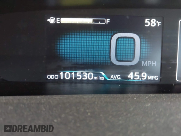2016 Toyota Prius Two with VIN JTDKBRFU4G3014560, listed as a IAAI auction lot 41968960 with 101,530 mi miles and . Bid and sale history available at DreamBid. Image 16.