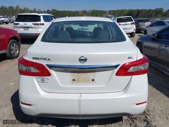 2015 Nissan Sentra S with VIN 3N1AB7AP7FY311090, listed as a IAAI auction lot 41828958 with 78,000 mi miles. Bid and sale history available at carsss.com. Image 15.