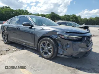 2023 Honda Accord EX-L с VIN 1HGCY2F60PA005542, выставлен на аукционе Copart как лот 62561265 с пробегом 48 591 миль миль и Списание • Salvage title. История ставок и продаж доступна на DreamBid. Изображение 4.