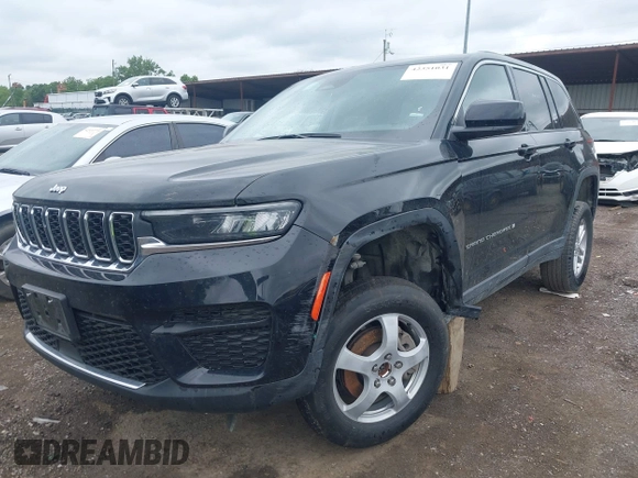 2023 Jeep Grand Cherokee Laredo with VIN 1C4RJHAG0PC640619, listed as a IAAI auction lot 42351031 with 53,507 mi miles and . Bid and sale history available at DreamBid. Image 17.