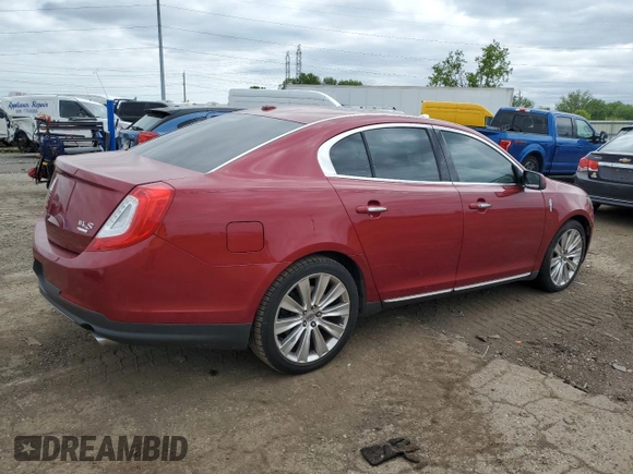 2013 Lincoln MKS EcoBoost with VIN 1LNHL9FT1DG604990, listed as a Copart auction lot 57619245 with 76,899 mi miles and Clean title. Bid and sale history available at DreamBid. Image 3.
