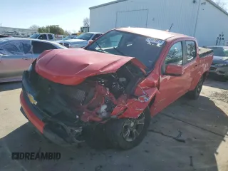 2016 Chevrolet Colorado 4WD Z71 with VIN 1GCGTDE3XG1174873, listed as a Copart auction lot 43874015 with 159,431 mi miles and Salvage title. Bid and sale history available at DreamBid. Image 1.