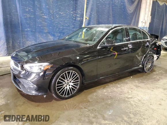 2024 Mercedes-Benz C 300 with VIN W1KAF4GB1RR219713, listed as a Copart auction lot 52940525 with 23,832 mi miles and Clean Title. Bid and sale history available at carsss.com. Image 1.